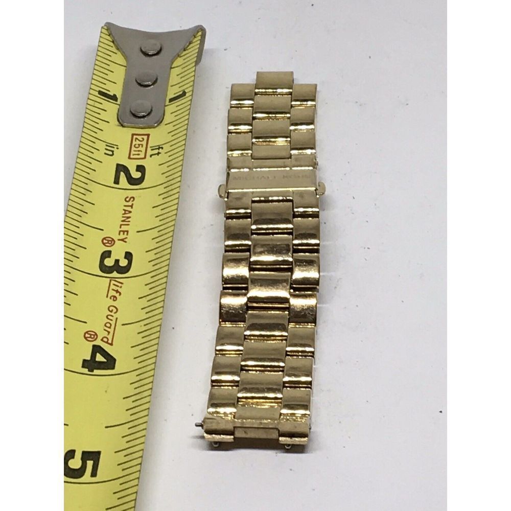 Authentic Michael Kors Watch Bracelet Links Parts Partial Band Silver A714